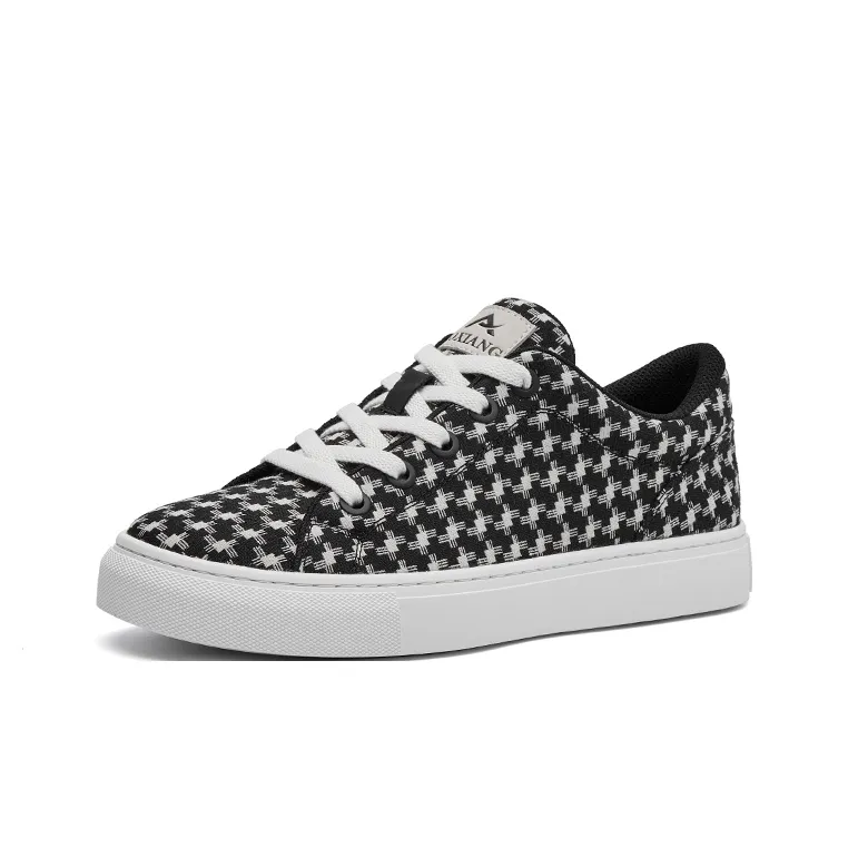 Oak Elephant Coverage Low Top Canvas Shoes Men's Black-1