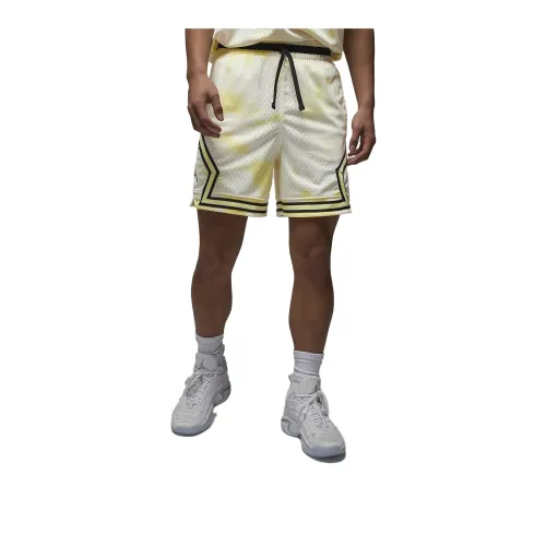 JORDAN Casual Shorts Men White Yellow
