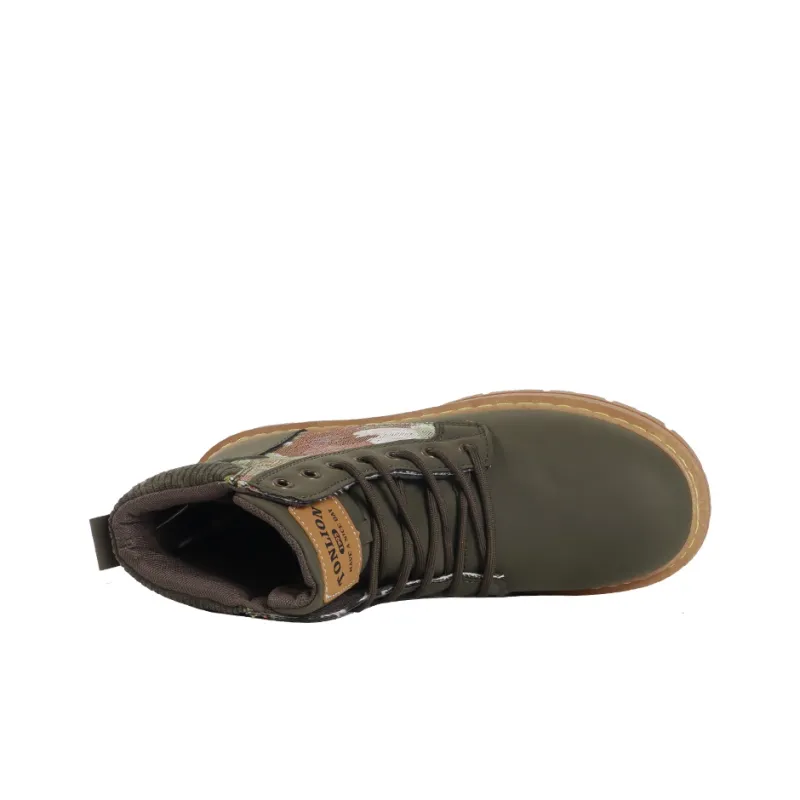 Tonlion Short Martin Boot Men's Army Green-2