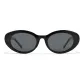 Bright Black Frame with Gray Lens