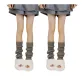 2 Pack (Smoke Gray) Crew Socks, 40cm