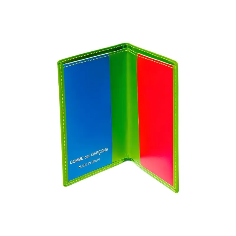 CDG Cow Leather Wallet Regular Unisex Green-1