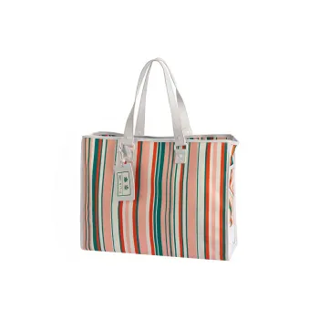 LiNing Polyester Tote Bag Shopping Bag Shoulder Bags Women's Dusty Pink