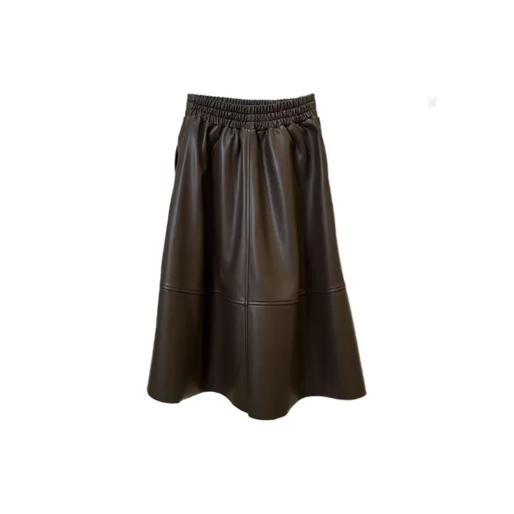 Kele Coco Leather Long Skirt Women's-5