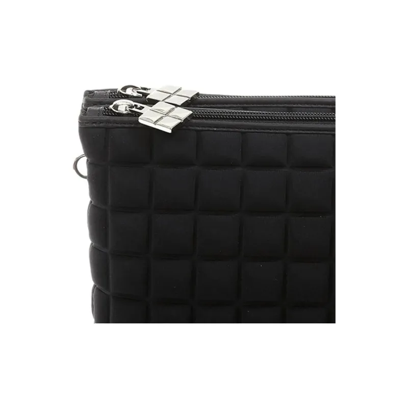 BPRIME 3D Cube Molded Fabric One Shoulder Crossbody Clutches Regular Women's Black-2