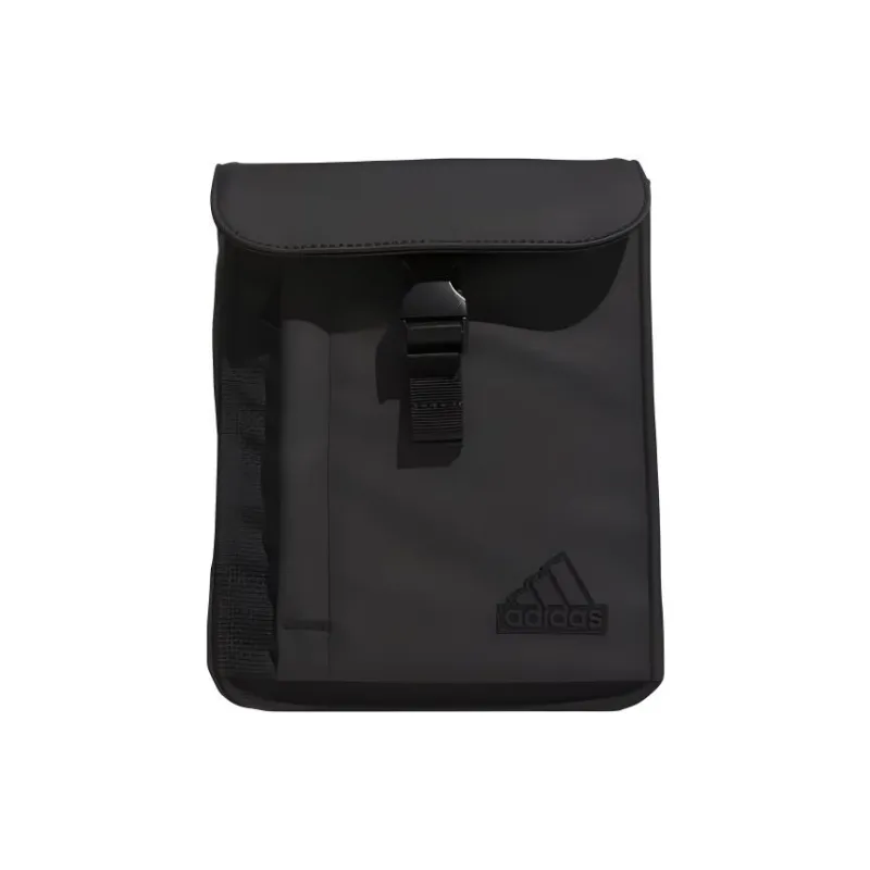 Adidas Recycled Artificial Leather Crossbody Bag Shoulder Bag Regular Unisex Black-0