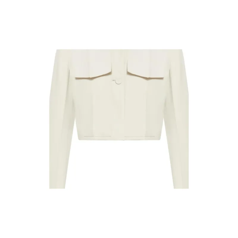 FENDI Jackets Coats Women's White-4