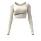 Peach Multicolor Long-Sleeved-Ivory White