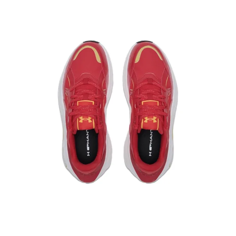 Under Armour Phantom 4 Anti Slip Wear Resistant Low Top Casual Running Shoes Unisex Red-2