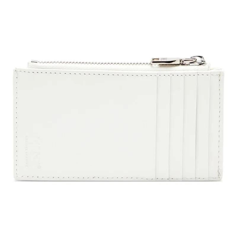 DIESEL Cow Leather Card Holder Women's White-1