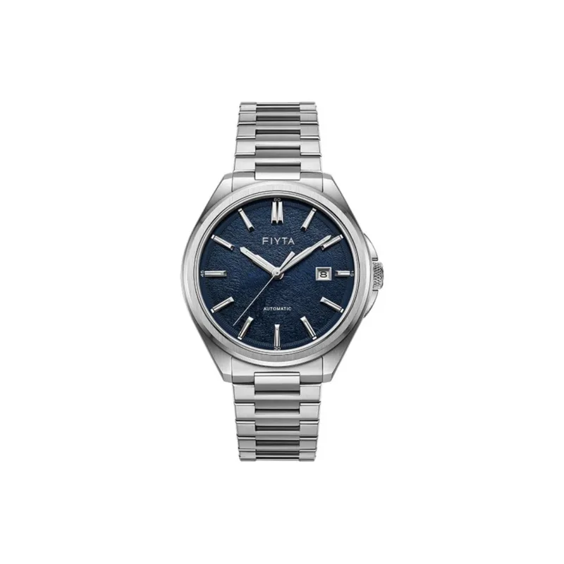 Fiyta Photographer Collection Automatic Mechanical Movement Stainless Steel Strap Watch Men's Watches Blue Dial-0