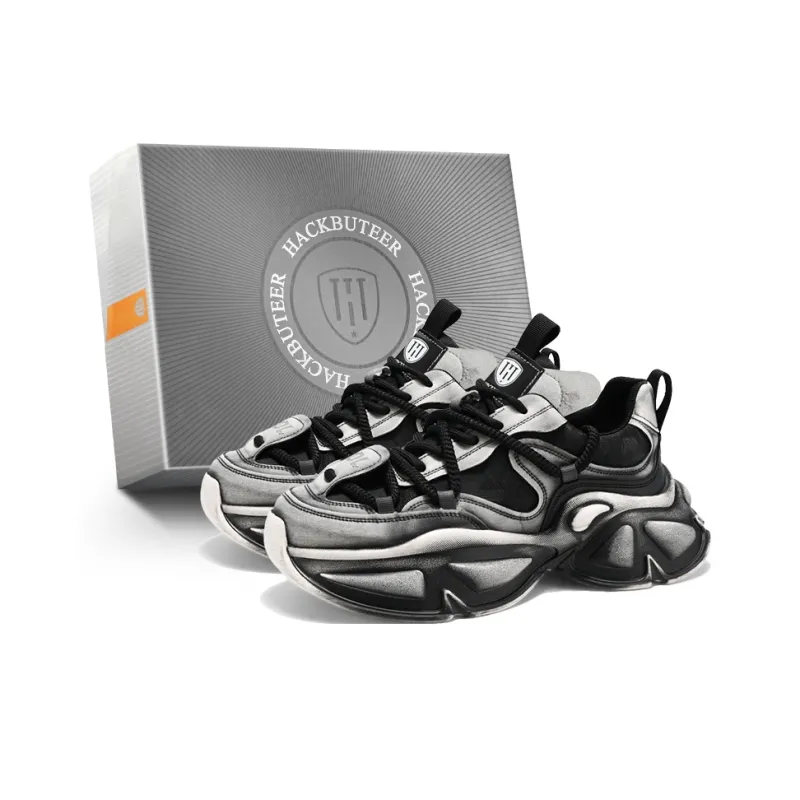 HACKBUTEER Total Crimson Storm Collection Low Top Chunky Sneakers Men's Box-10