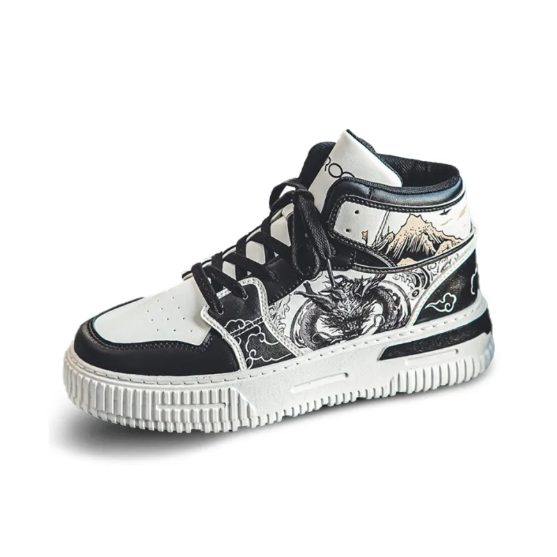 TEXWOOD Coverage Slip Resistant, Abrasion Resistant, Height Increasing High Top Skateboard Shoes Unisex-2