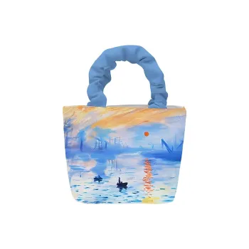 AOSONG Suede Brushed Tech Fabric Handbag Regular Unisex Sunrise Impression