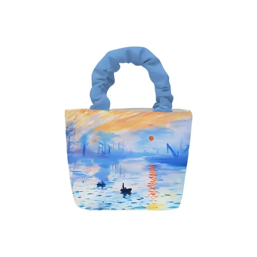 AOSONG Suede Brushed Tech Fabric Handbag Regular Unisex Sunrise Impression