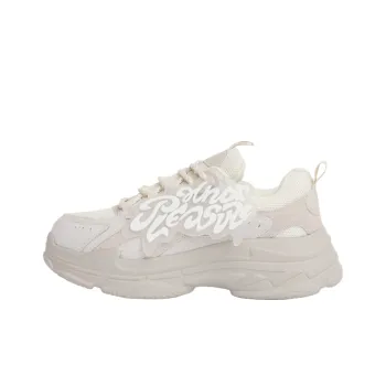 PAIN OR PLEASURE Low Top Chunky Sneakers Unisex Ecru