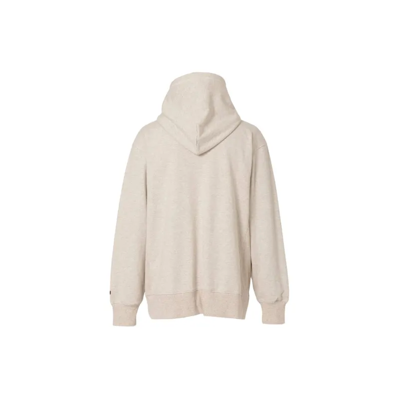 NANGA Ferre Yarn LIFE IS A JOURNEY NATURE ELEMENTS SWEAT HOODIE Sweatshirt Unisex Oat-1