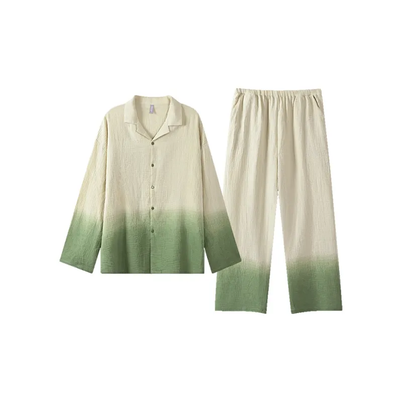 Fadaiqi Pajama Set Men's Pea Green-0