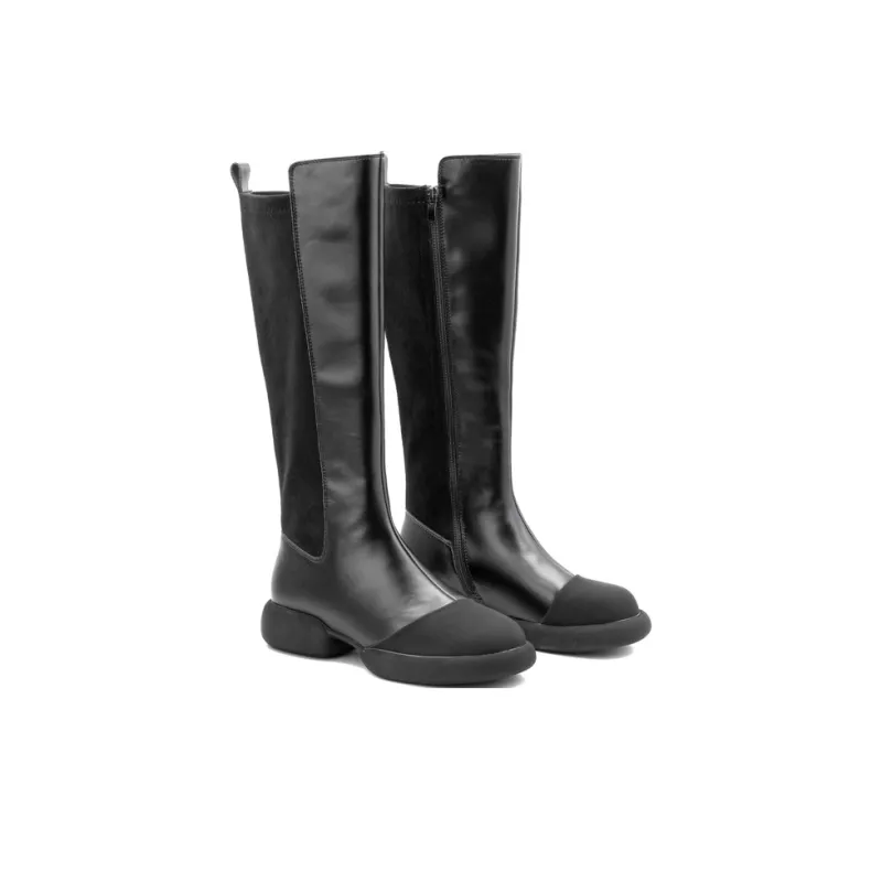 Little Sue Knee high Boots Women's Black/Concrete Gray-2