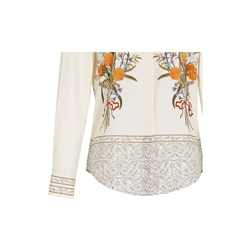 Giambattista Vall Marigold Bouquets Blouse-4
