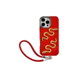 Red Base+Two Golden Snakes+Lanyard