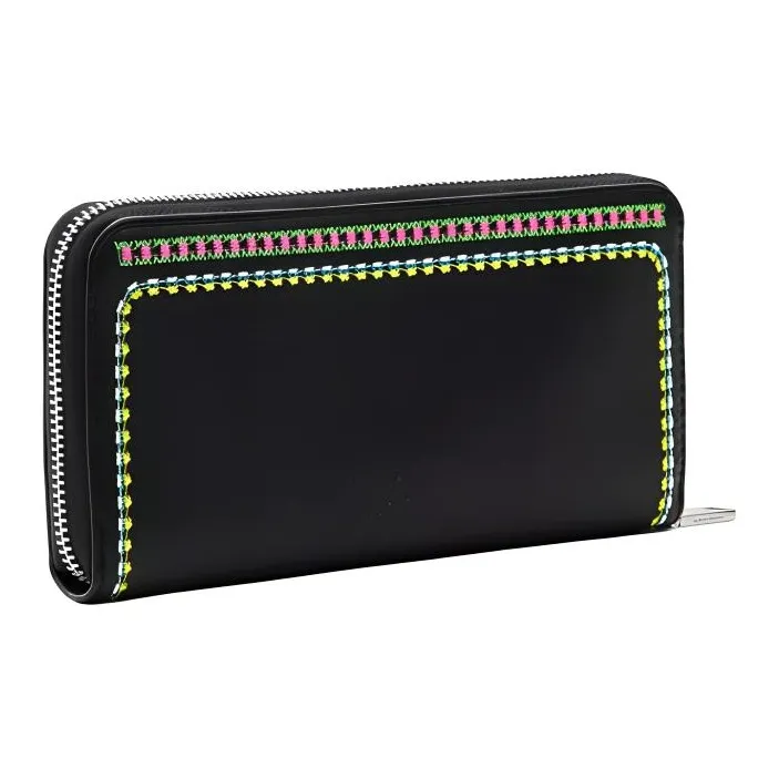 Desigual Polyurethane Wallet Large Size Women's Black-2