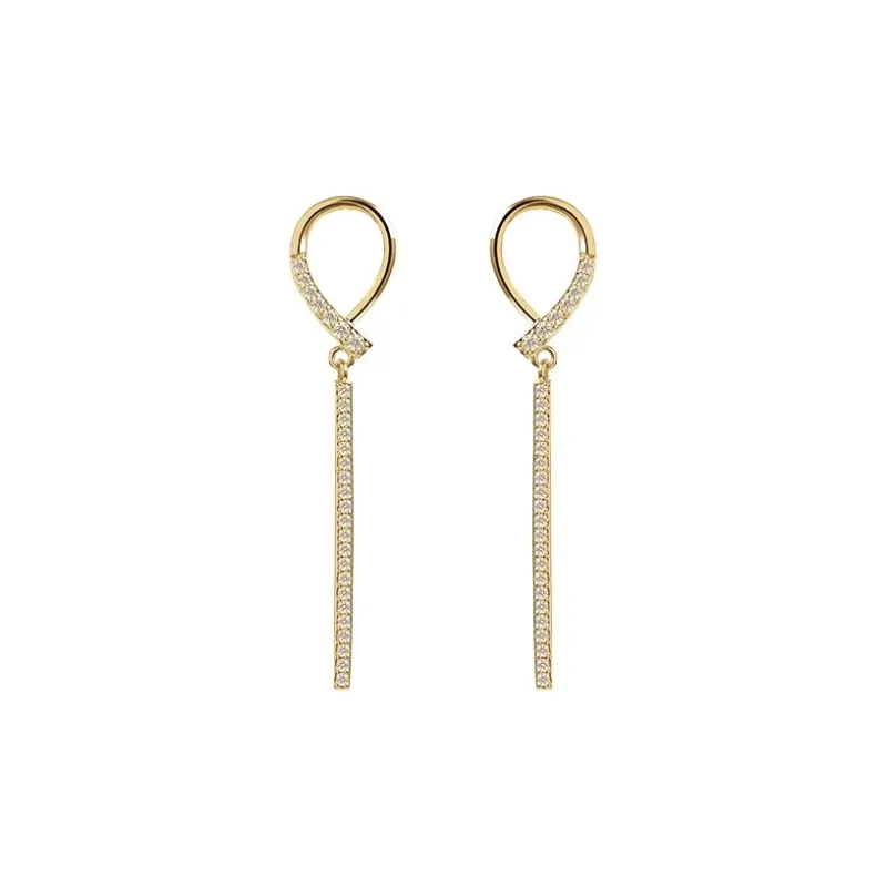 WAW Gold Plated Copper Earrings Women's Gold-0