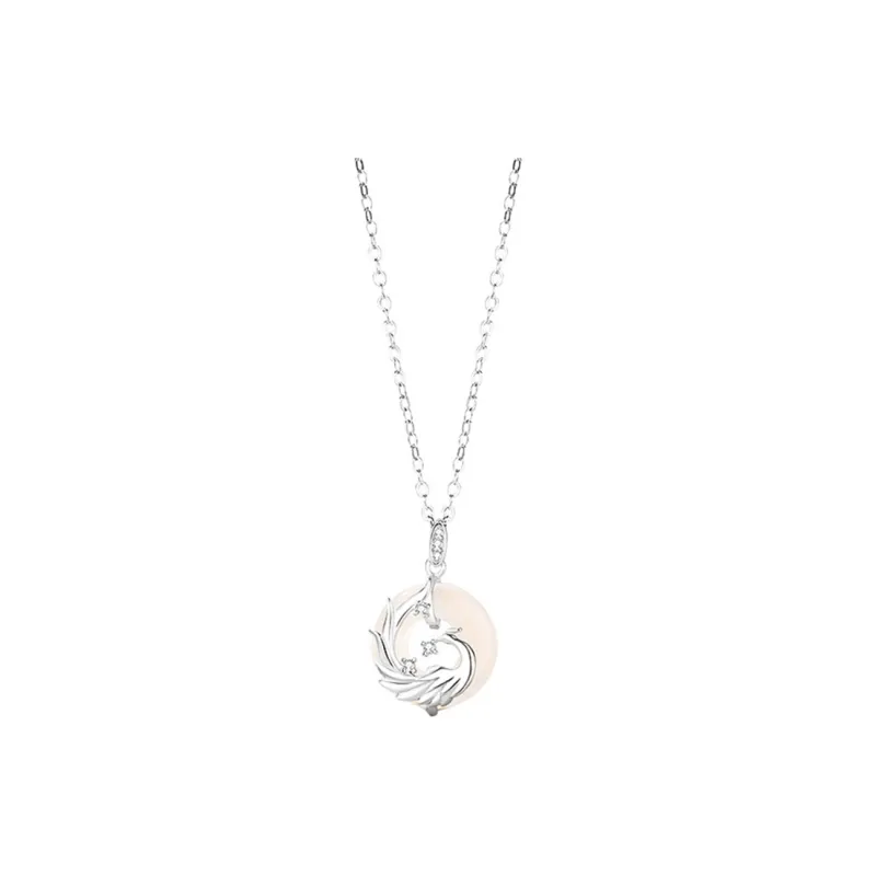 Bubble Scallops Chalcedony Necklaces Unisex-2