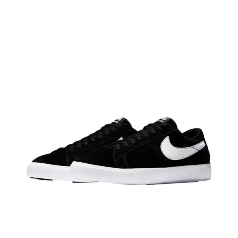 Nike SB Blazer Anti-Slip Wear-Resistant Low-Top Skateboard Shoes Men's Black-2
