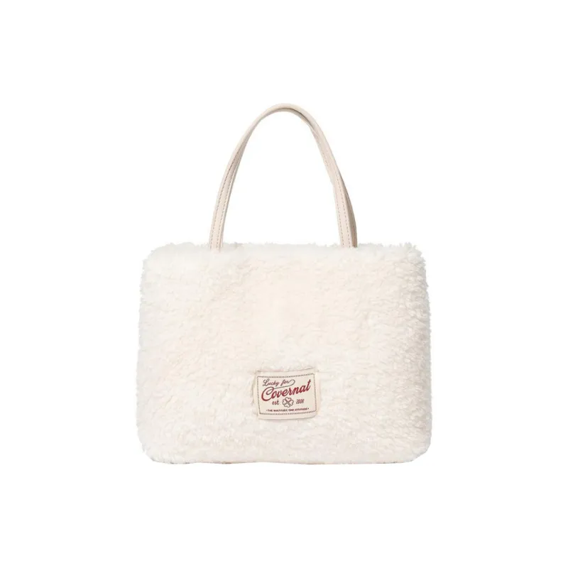 COVERNAT Polyester Tote Bag, Shopping Bag, Handbag Women's Ivory-0