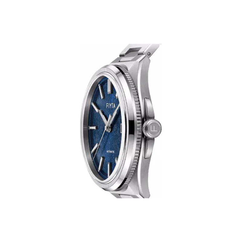 Fiyta Photographer Collection Automatic Mechanical Movement Stainless Steel Strap Watch Men's Watches Blue Dial-3