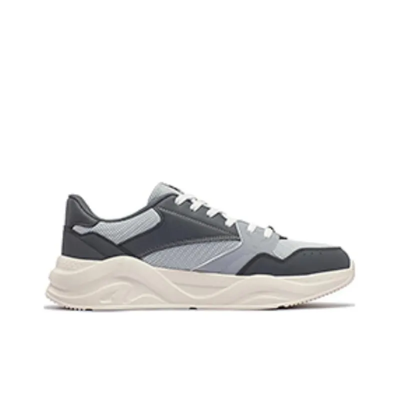 361° Cushioning And Breathable Low Top Running Shoes Men's Gray-1