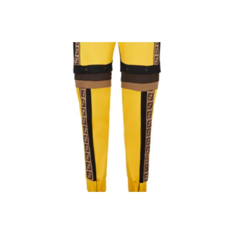FENDI 10's FF logo Track Pants-3