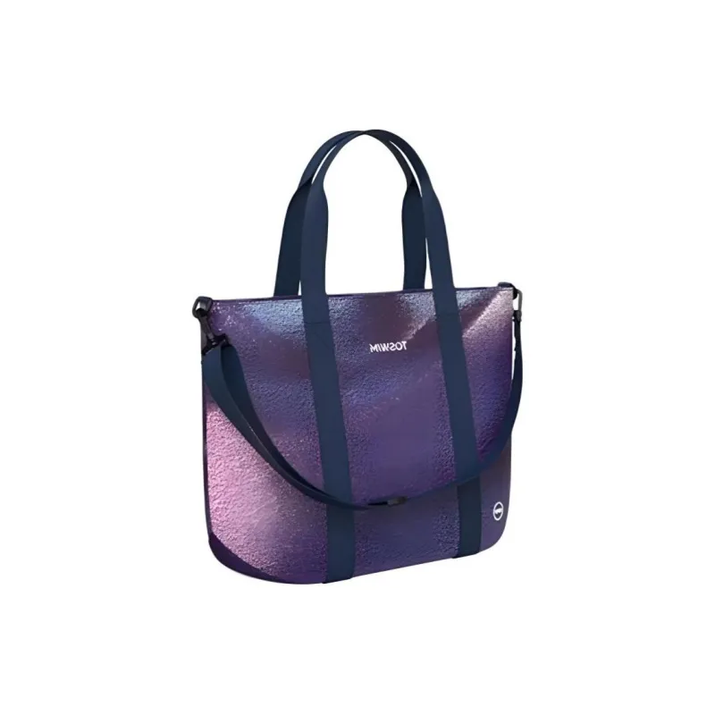 TOSWIM PVC Portable Crossbody Bag Shoulder Bag Small Size Women's Purple-2