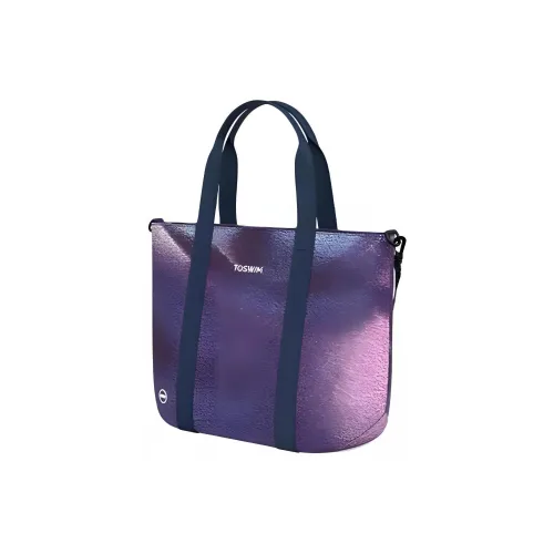 TOSWIM PVC Portable Crossbody Bag Shoulder Bag Small Size Women's Purple