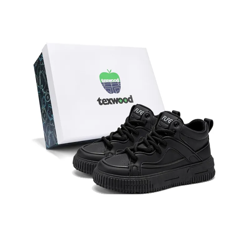 TEXWOOD Anti Slip And Wear Resistant Height Increasing Coverage High Top Skateboard Shoes Men's-12