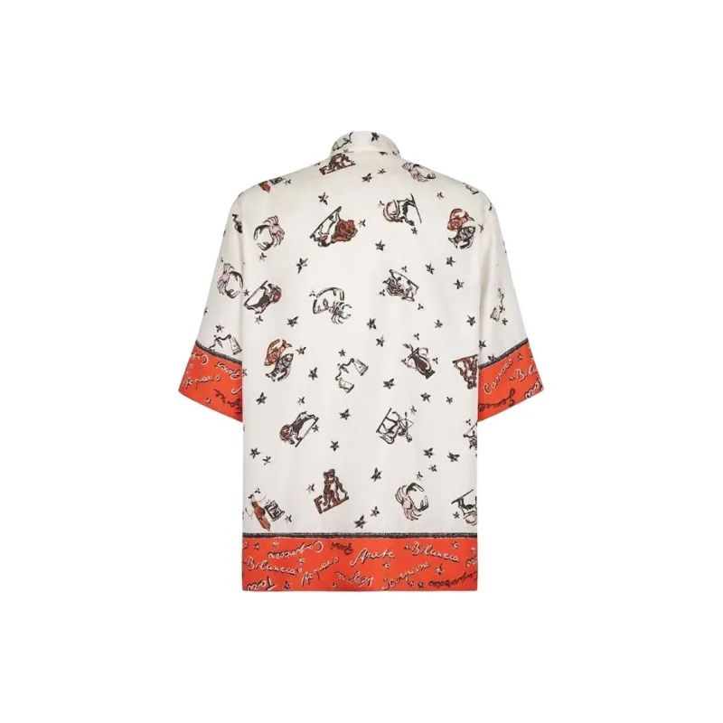 FENDI Shirts Men Orange-1