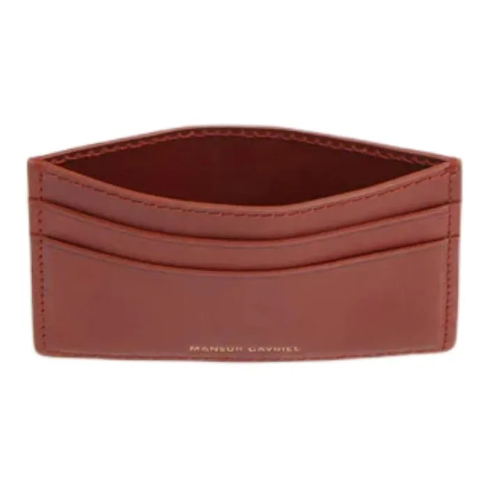 MANSUR GAVRIEL Leather Card Holder Women's Brandy Color-2