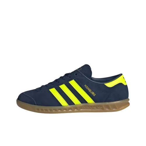 Adidas Originals Hamburg Anti Slip Wear Resistant Low Top Skateboard Shoes Women's Blue