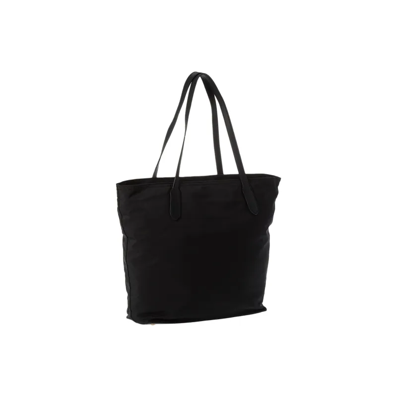 GUESS Nylon Tote Bag Shopping Bag Shoulder Bag Handbag Unisex Black-1