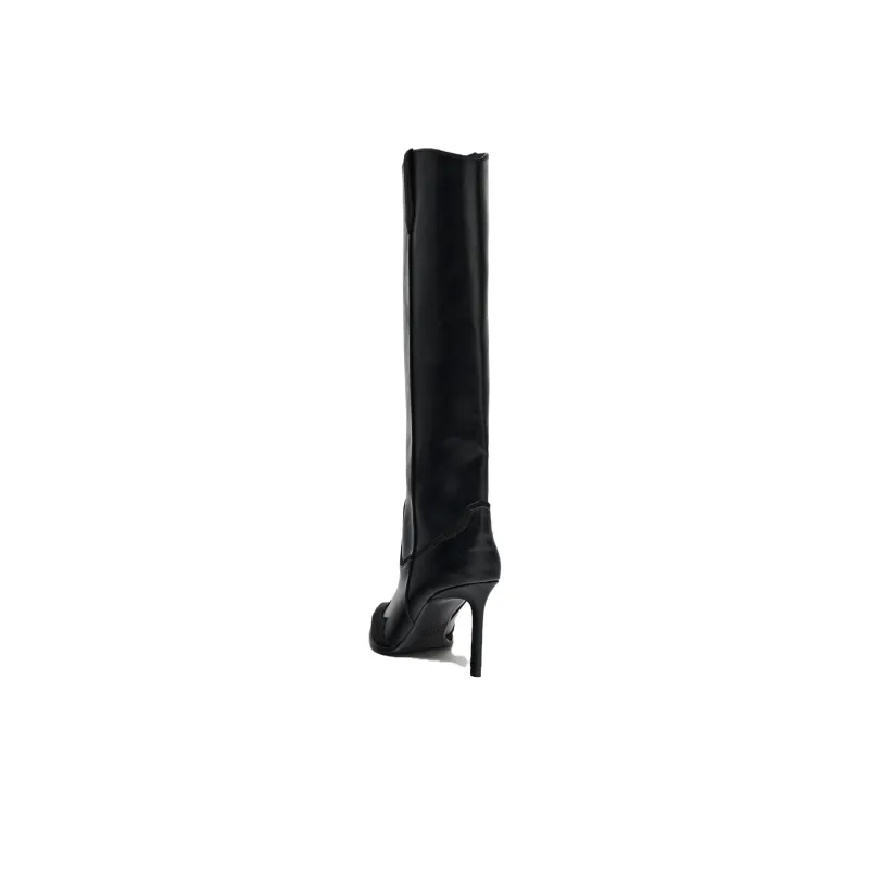 ZARA Knee high Boots Women's Black-3