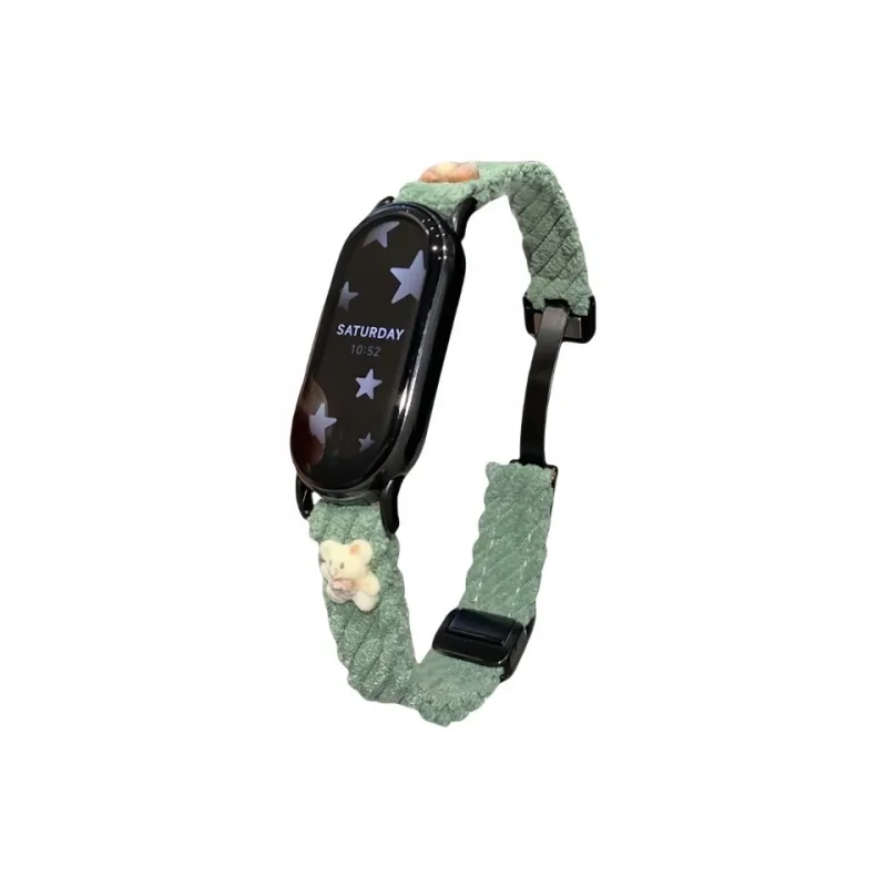 IKYOU Xiaomi Compatibility Watch Band Corduroy Material-7