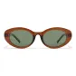 Amber Brown Frame with Green Lens