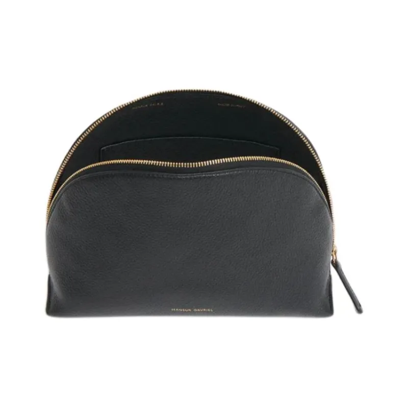 MANSUR GAVRIEL Litchi Grain Leather Clutch Women's Black-2