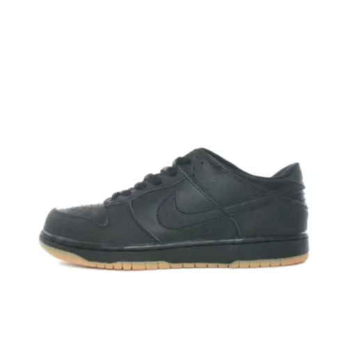 Nike Dunk Anti Slip Wear Resistant Low Top Skateboard Shoes Men's Black
