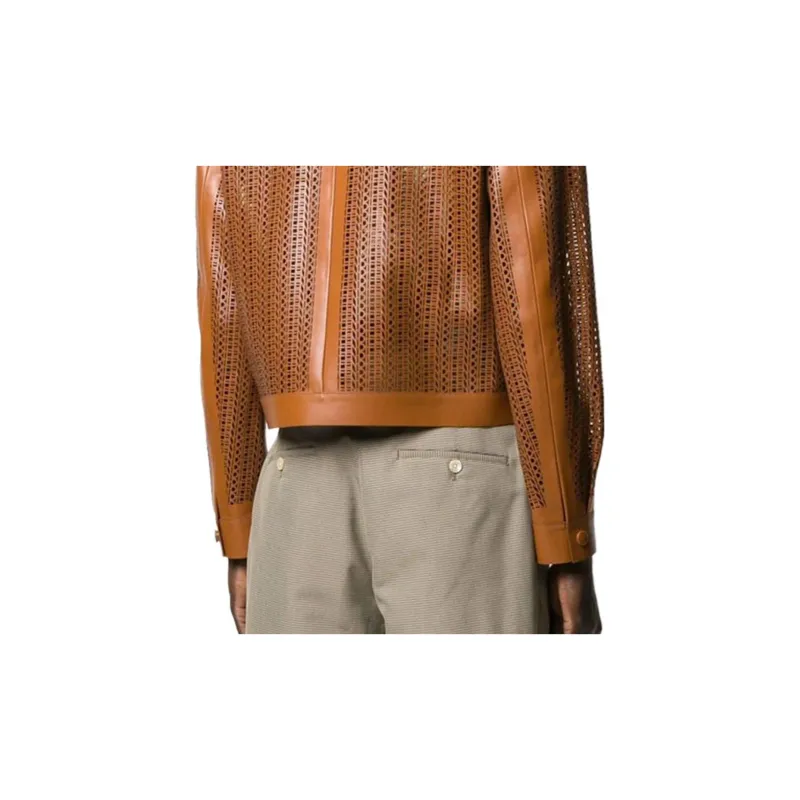 FENDI Jackets Men Brown-4