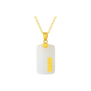 CHINA GOLD Hetian Jade Necklaces White Jade/Pale Greenish White Jade Women's