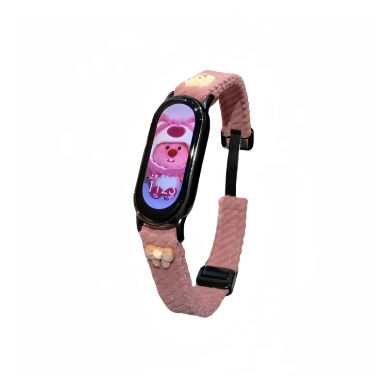 IKYOU Xiaomi Compatibility Watch Band Corduroy Material-1