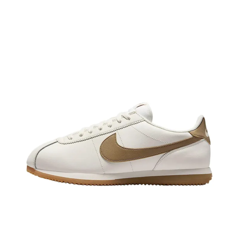 Nike Cortez Leather Sail Gum Yellow Parachute Beige-0