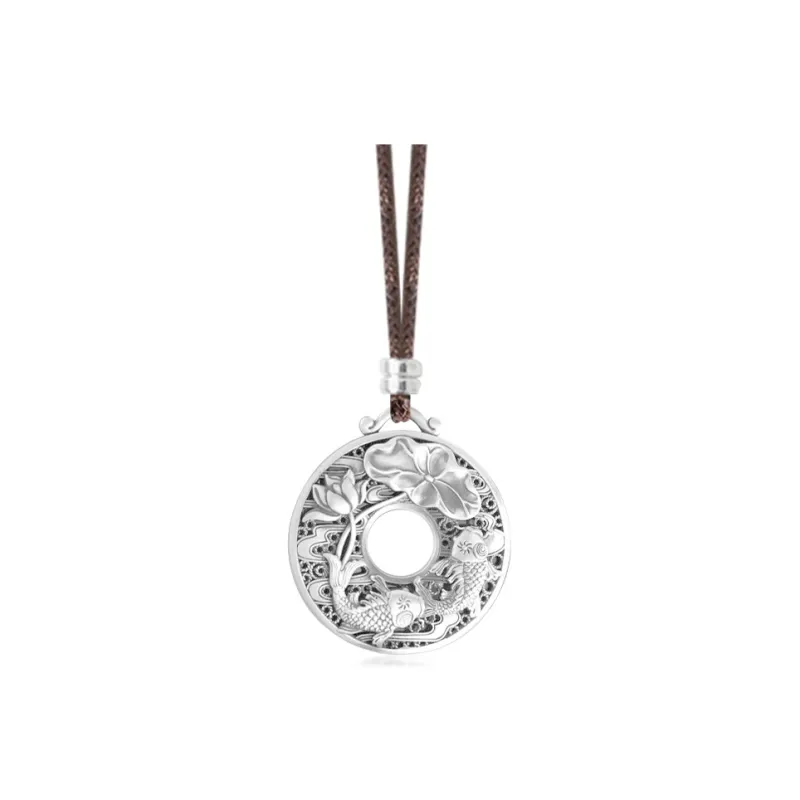 YUOFFICIAL 999 Fine Silver Necklaces Unisex-0